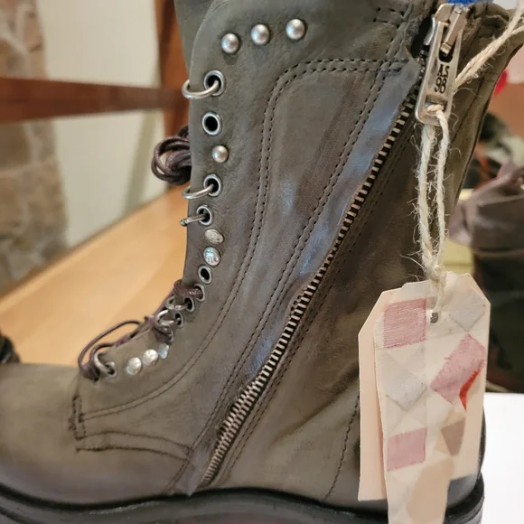 NIB A.S.98 Hubie Jungle Green Combat Boots 38 - Picture 6 of 8